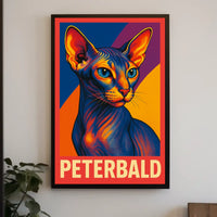 Peterbald Cat Art Poster