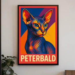 Peterbald Cat Art Poster
