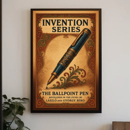 The Ballpoint Pen Invention Series Poster