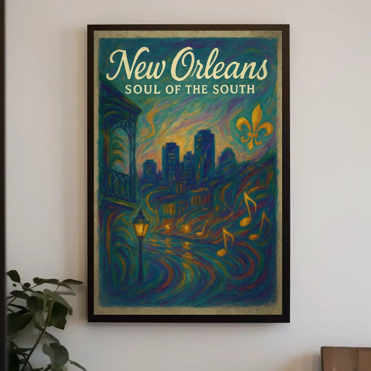 New Orleans Soul of the South Poster Vibrant Home Decor