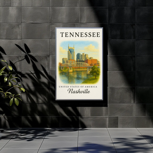 Tennessee, Nashville 2 Signature Series Vintage Travel Poster