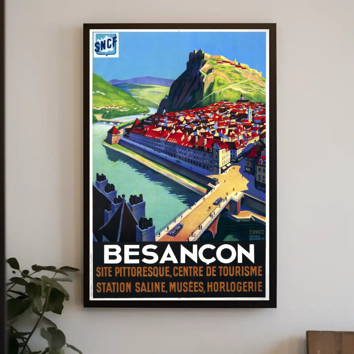 Besançon A Picturesque Tourist Poster