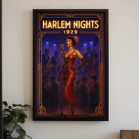 Harlem Nights Jazz Club 1929 Cultural or Heritage Poster