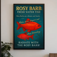 Radiate with the Rosy Barb Poster
