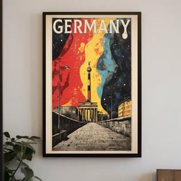 Germany Vibrant Pathway Poster