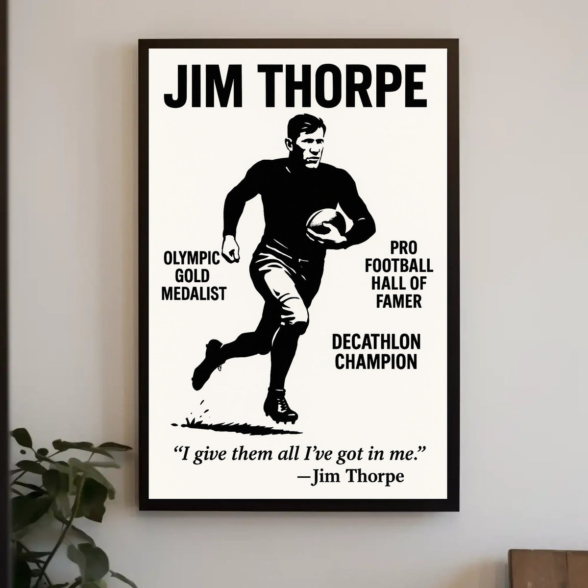 Jim Thorpe Poster Celebrating Thorpe Legacy and Heritage