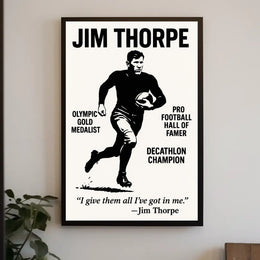 Jim Thorpe Poster Celebrating Thorpe Legacy and Heritage