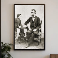 Abraham Lincoln Colorized Bowtie Poster Modern Retro Aesthetic PosterGoat