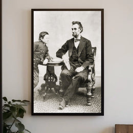 Abraham Lincoln Colorized Bowtie Poster Modern Retro Aesthetic PosterGoat