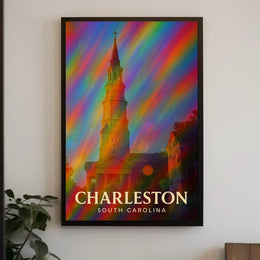 Charleston Travel Digital Painting Wanderlust Poster