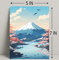 Tranquil Mountain Landscape Poster