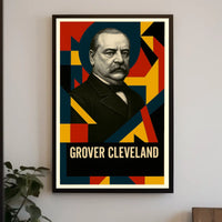 Grover Cleveland 24th President of the United States Abstract Pop Poster