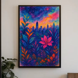 Cityscape In Bloom Poster