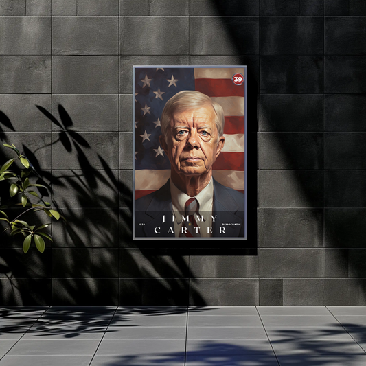 Jimmy Carter 39th President Of The United States Portrait