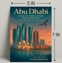 Abu Dhabi Modern Architectural Fusion Urban or Cityscape Poster