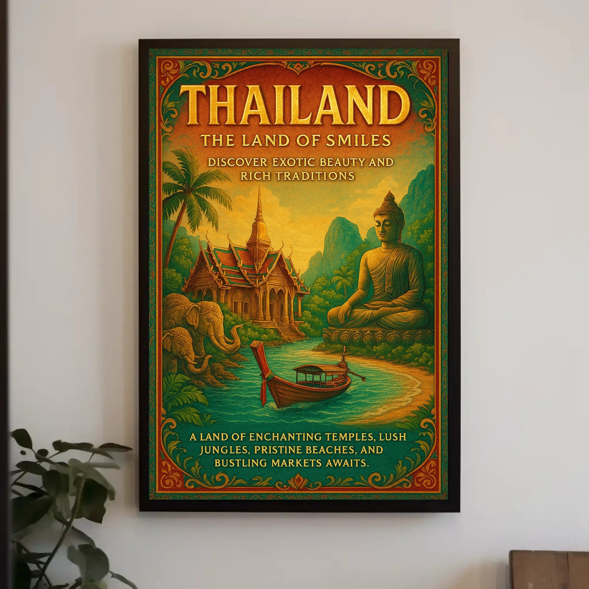 Thailand Enchantment Travel Poster