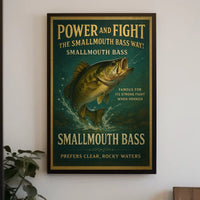 Power and Fight The Smallmouth Bass Way Poster