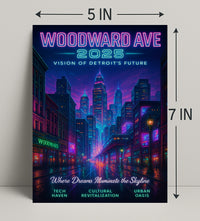 Woodward Ave 2025 Vision of Detroits Future Poster PosterGoat