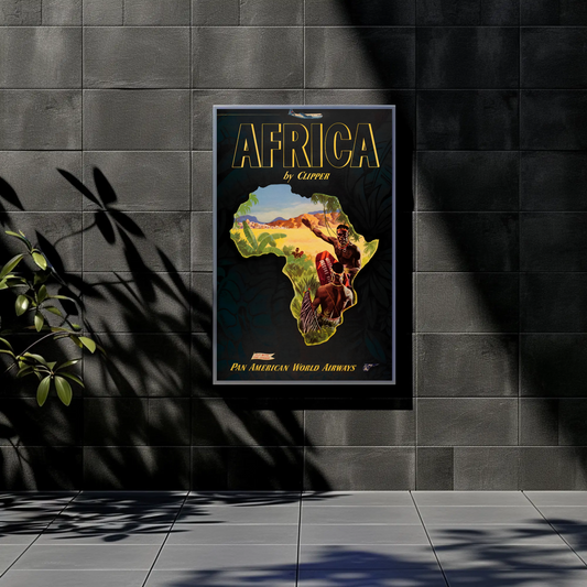 Pan Am Africa Travel Poster