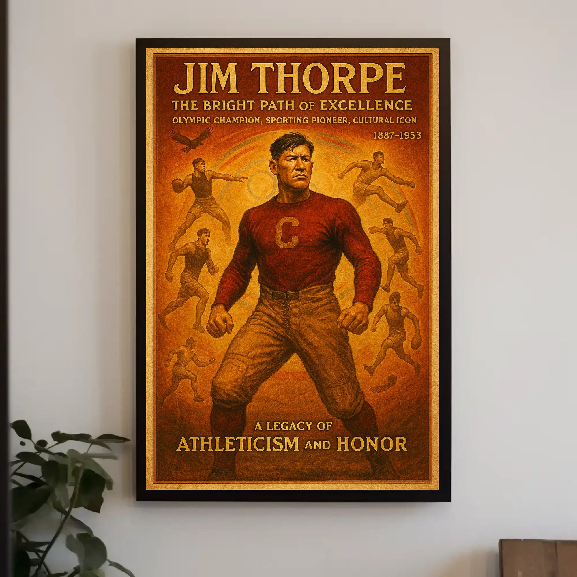 Jim Thorpe: A Legacy of Athleticism and Honor Poster