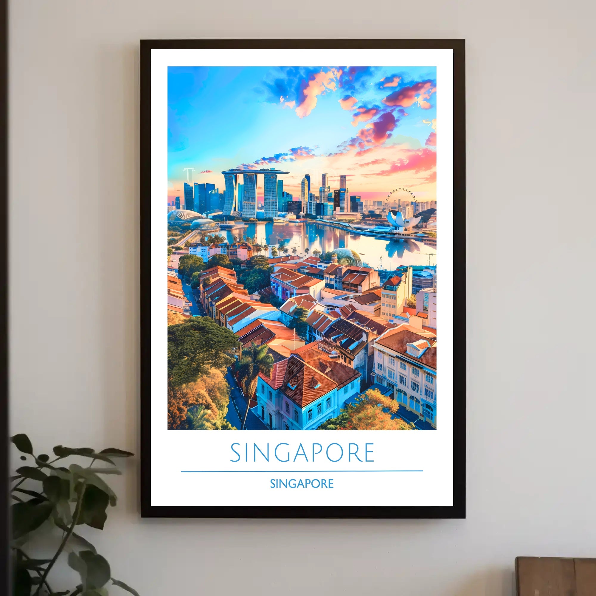 Singapore's Vibrant Cityscape Urban or Cityscape Poster