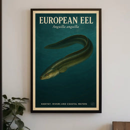 European Eel Anguilla Anguilla Poster