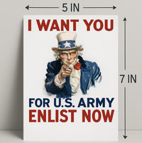 Uncle Sam Recruitment Poster PosterGoat