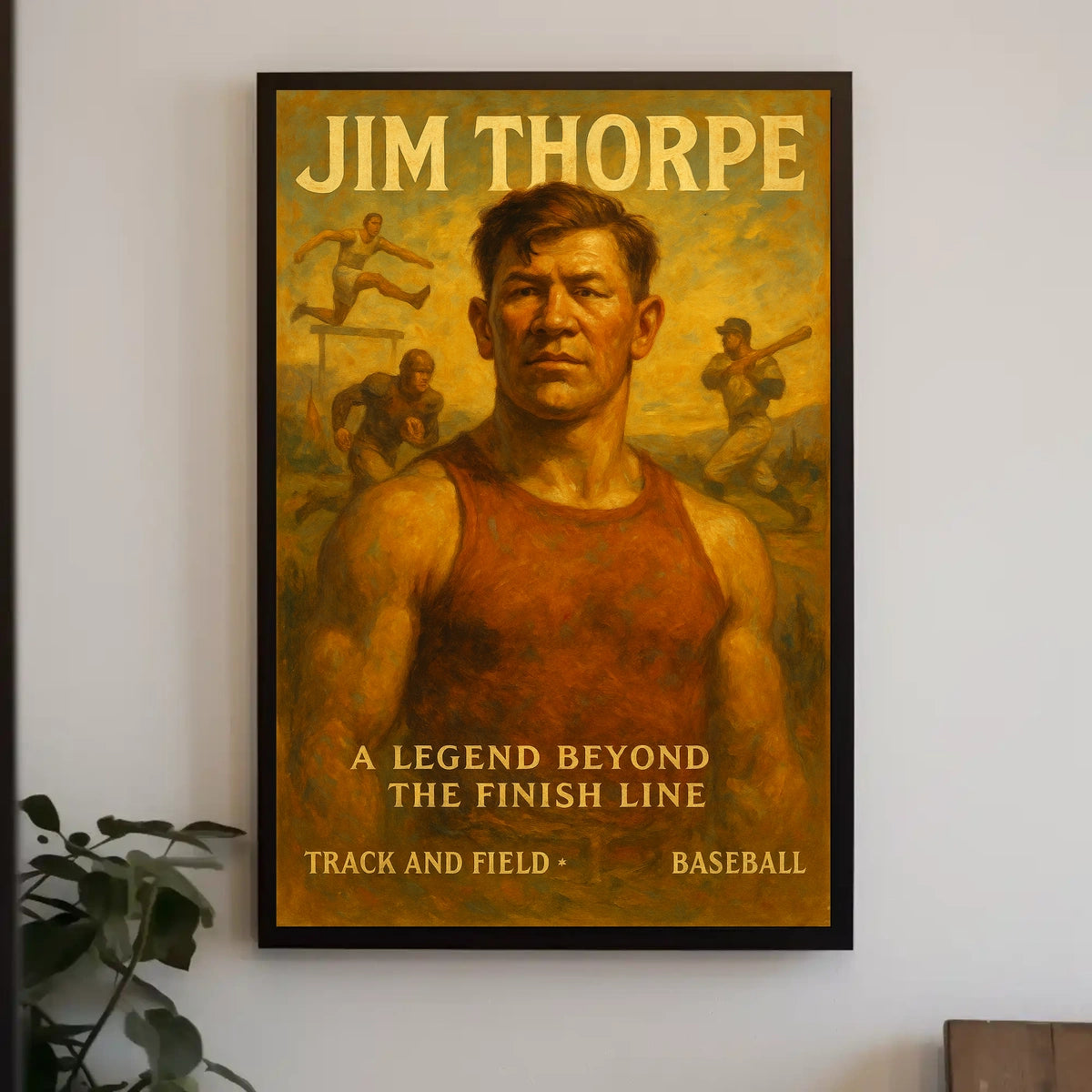 Legendary Athlete Triumph Jim Thorpe Poster