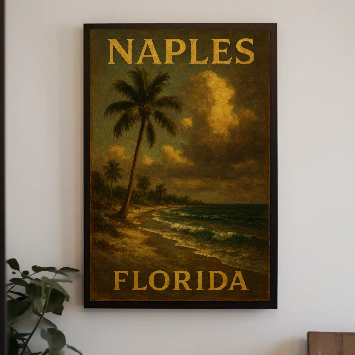 Naples Florida Poster Coastal Wall Art Home Decor Gift
