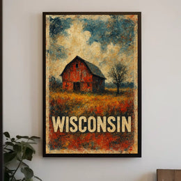 Rustic Wisconsin Poster
