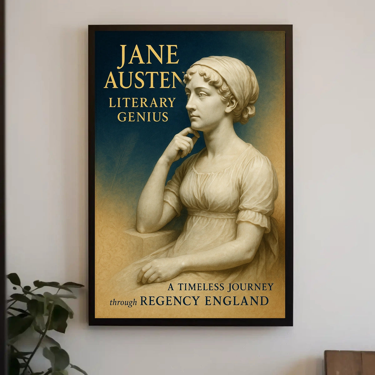 Jane Austen Literary Genius Poster