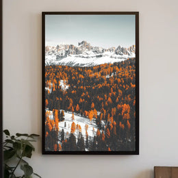 Dolomites Autumn Splendor: Serene Nature National Park Poster