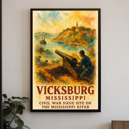 Vicksburg Civil War Siege Poster