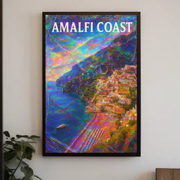 Amalfi Coast Dreamscape Poster Wall Art 18x24 Edition