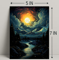 Celestial Nightscape Poster