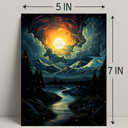 Celestial Nightscape Poster