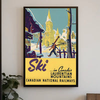 Ski In CanadaS Laurentian Mountains Poster