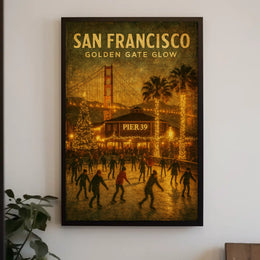 San Francisco Golden Gate Glow Poster