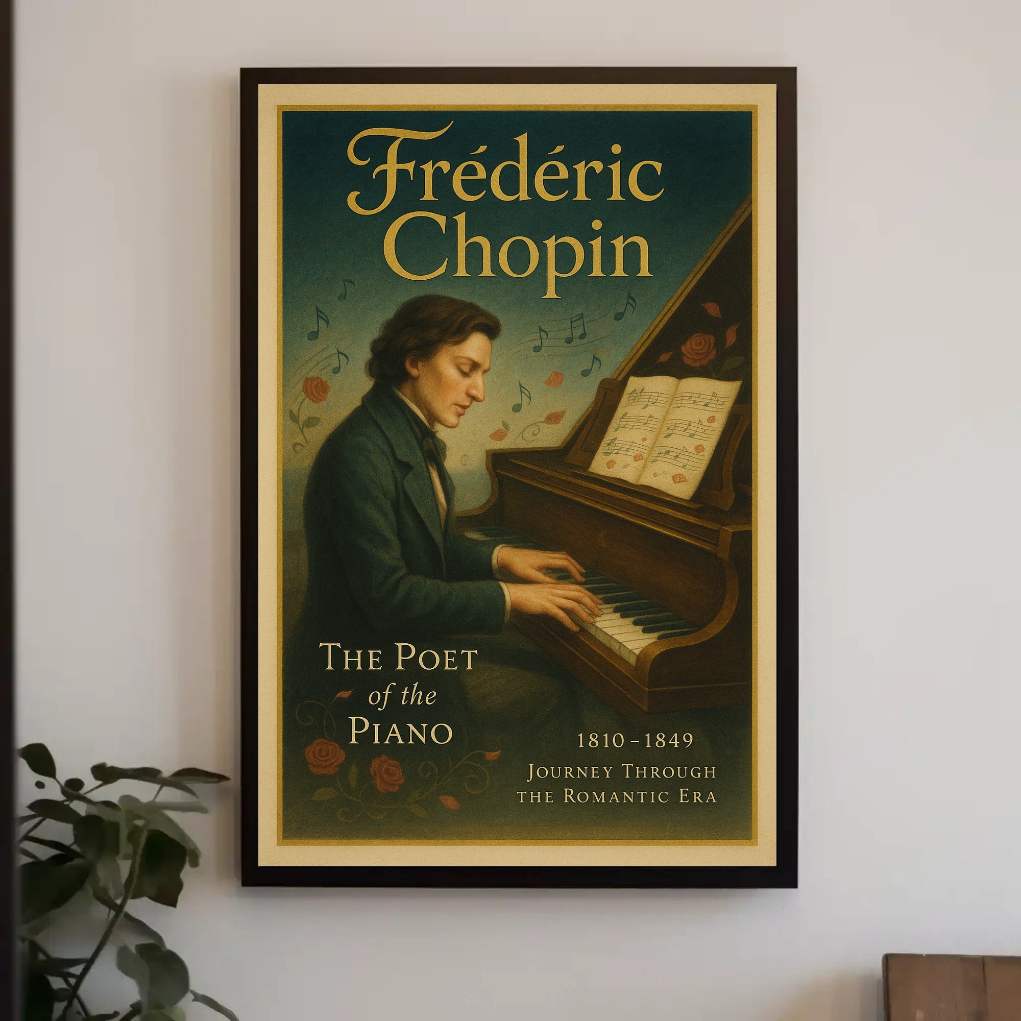 Frédéric Chopin The Poet of the Piano Poster PosterGoat