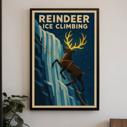 Reindeer Ice Climbing Adventure Poster