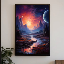 Celestial Landscape Poster PosterGoat