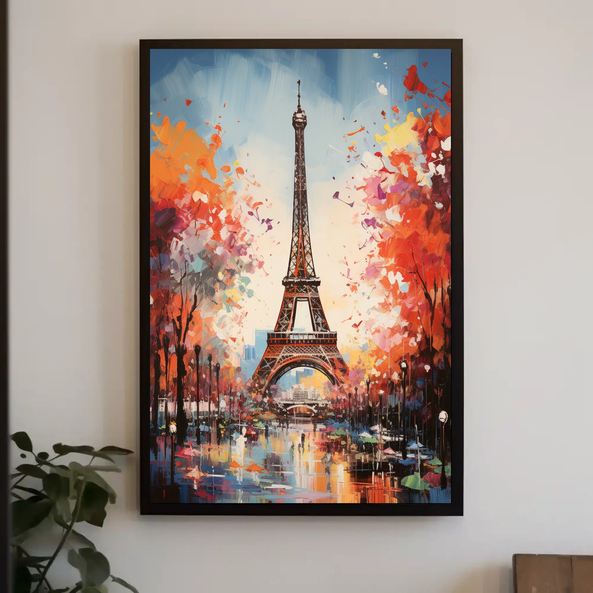 Eiffel Tower In Autumn Poster