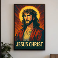 Jesus Christ Iconic Representation Poster