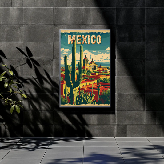 Mexico City Vintage Poster
