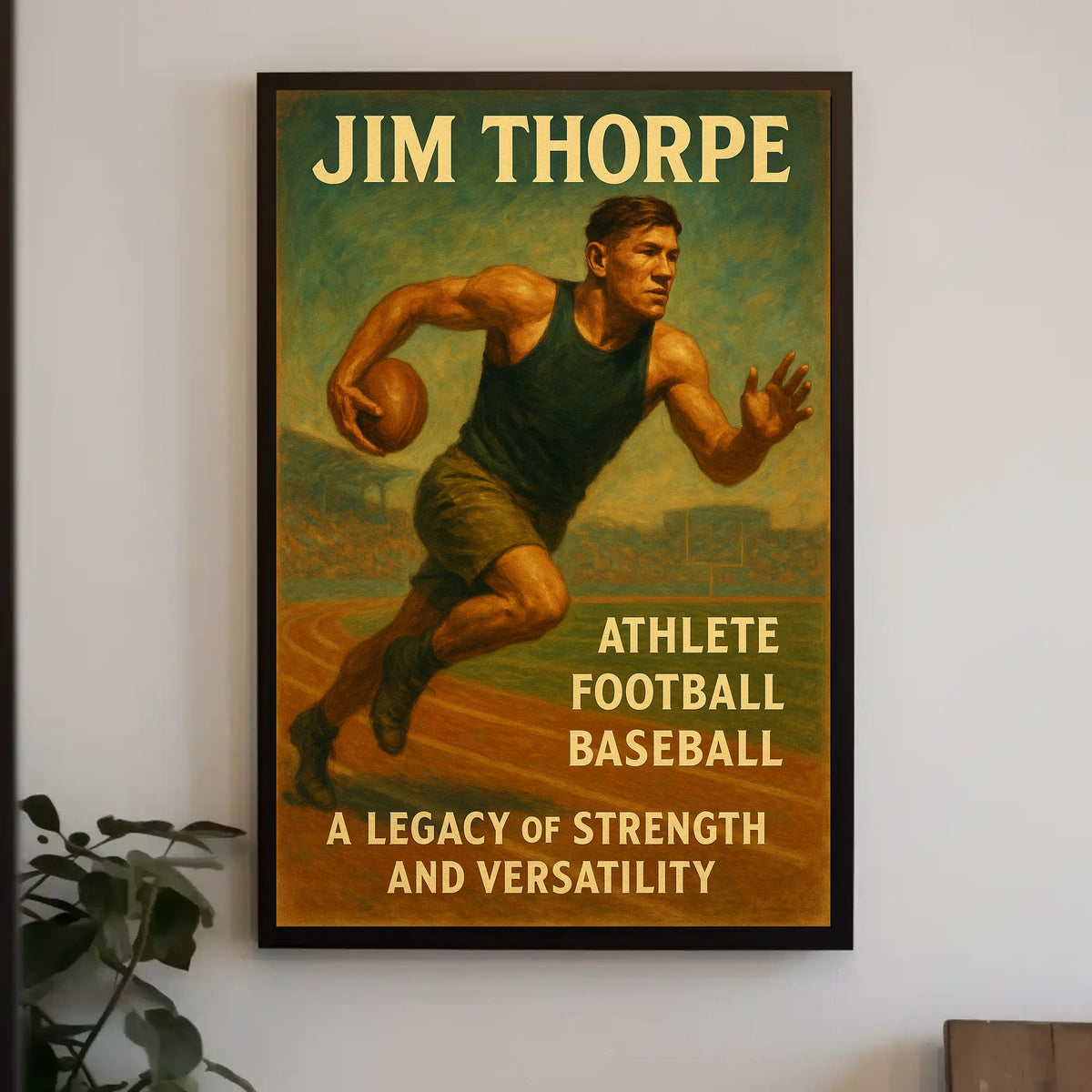 Jim Thorpe Legacy of Strength Poster Wall Art Decor