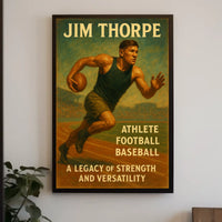 Jim Thorpe Legacy of Strength Poster Wall Art Decor