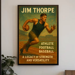 Jim Thorpe Legacy of Strength Poster Wall Art Decor