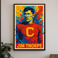 Jim Thorpe Iconic Athlete Poster