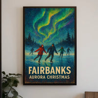 Aurora Christmas Fairbanks Poster