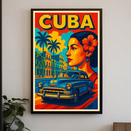 Vibrant Cuba Poster